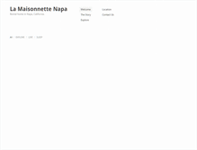 Tablet Screenshot of maisonnettenapa.com